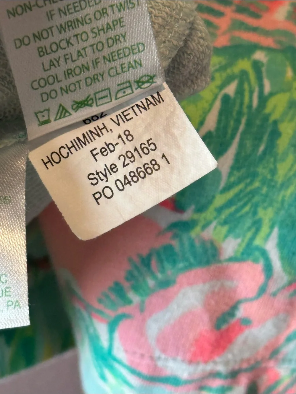 Lilly Pulitzer Girls' Skipper Popover On Parade Long-Sleeve Top Green Pink
